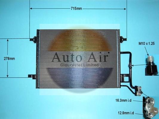 Auto Air Gloucester 16-1033 - Condenser, air conditioning car-mod.net