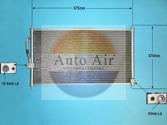 Auto Air Gloucester 16-1142 - Condenser, air conditioning car-mod.net