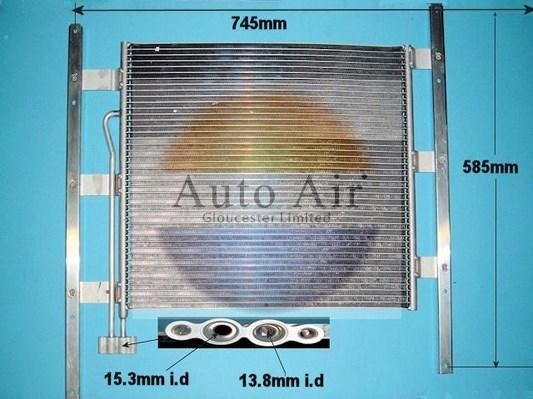 Auto Air Gloucester 16-1184 - Condenser, air conditioning car-mod.net