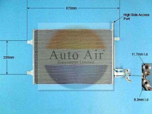 Auto Air Gloucester 16-1319 - Condenser, air conditioning car-mod.net