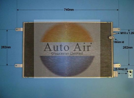 Auto Air Gloucester 16-1320 - Condenser, air conditioning car-mod.net