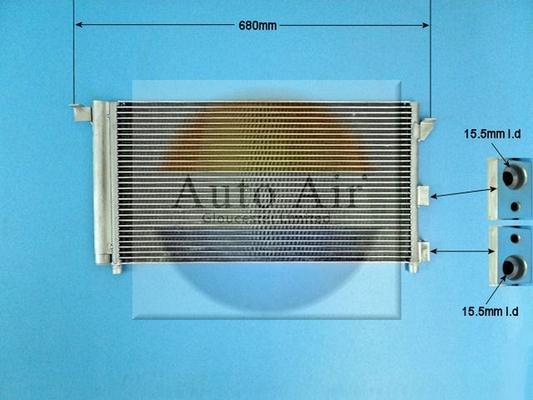 Auto Air Gloucester 16-1378 - Condenser, air conditioning car-mod.net