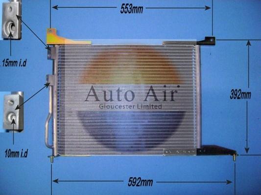 Auto Air Gloucester 16-1291 - Condenser, air conditioning car-mod.net
