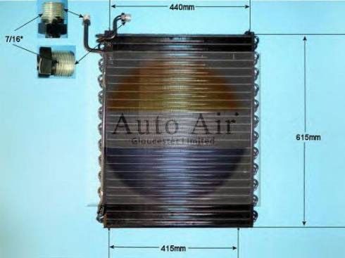 Auto Air Gloucester 16-1200 - Condenser, air conditioning car-mod.net