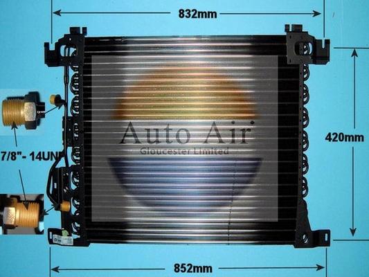 Auto Air Gloucester 16-1203 - Condenser, air conditioning car-mod.net