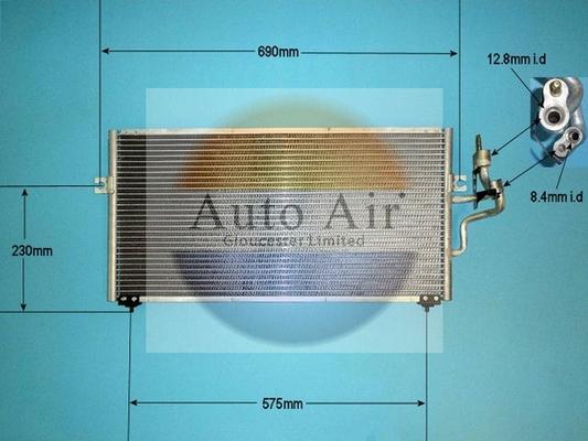 Auto Air Gloucester 16-1222 - Condenser, air conditioning car-mod.net