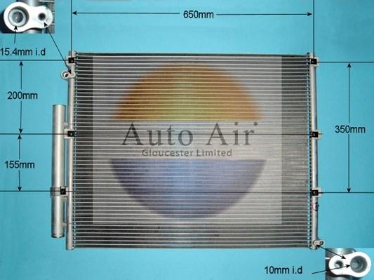 Auto Air Gloucester 16-8908 - Condenser, air conditioning car-mod.net