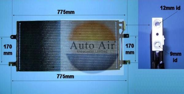 Auto Air Gloucester 16-8555 - Condenser, air conditioning car-mod.net