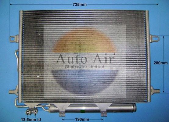 Auto Air Gloucester 16-8895 - Condenser, air conditioning car-mod.net