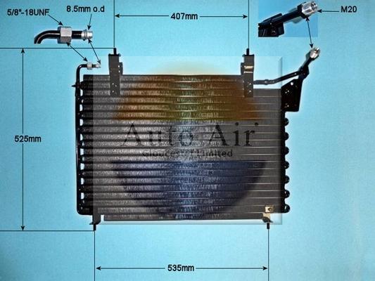 Auto Air Gloucester 16-2042 - Condenser, air conditioning car-mod.net