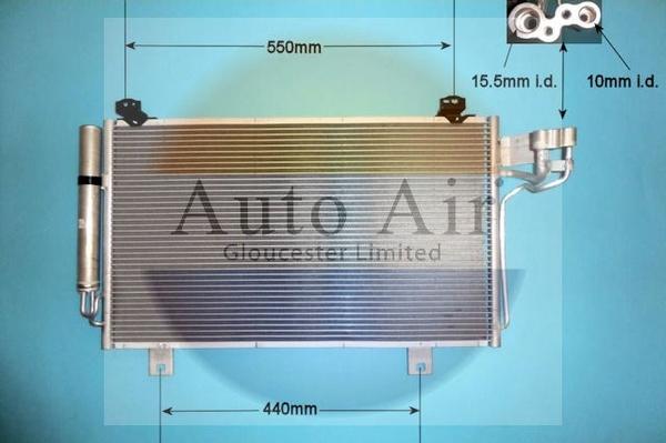 Auto Air Gloucester 16-2064 - Condenser, air conditioning car-mod.net