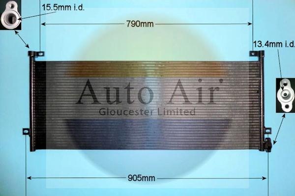 Auto Air Gloucester 16-2066 - Condenser, air conditioning car-mod.net