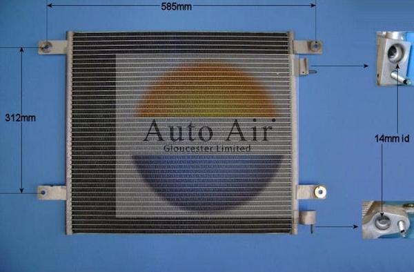Auto Air Gloucester 16-2022 - Condenser, air conditioning car-mod.net