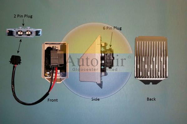 Auto Air Gloucester 20-0071 - Pre-resistor, blower car-mod.net