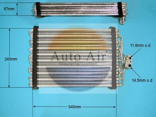 Auto Air Gloucester 21-5639 - Evaporator, air conditioning car-mod.net