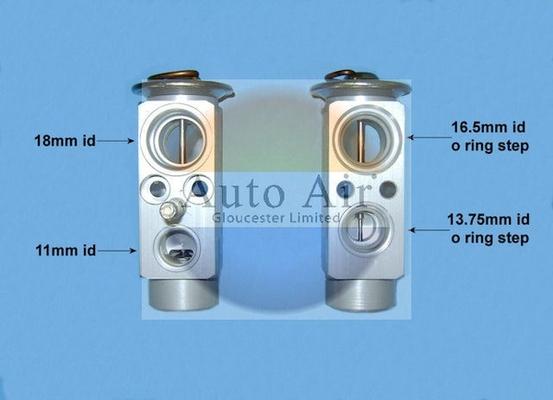 Auto Air Gloucester 22-1012 - Expansion Valve, air conditioning car-mod.net