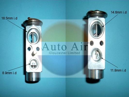 Auto Air Gloucester 22-1029 - Expansion Valve, air conditioning car-mod.net