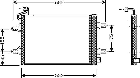 Autoclima 30311437CP - Condenser, air conditioning car-mod.net