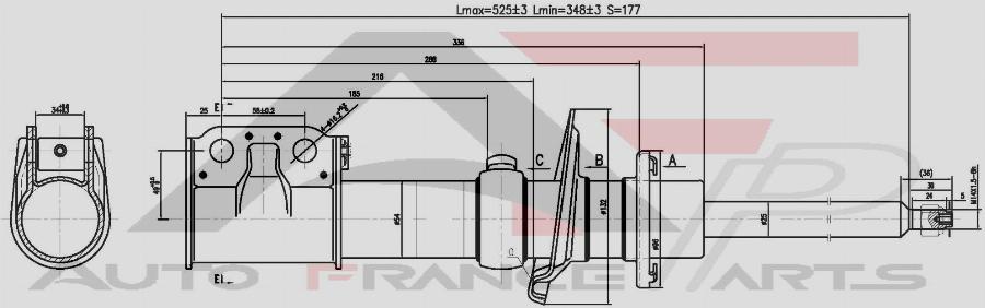AUTO FRANCE PARTS 15-1079C - Shock Absorber car-mod.net