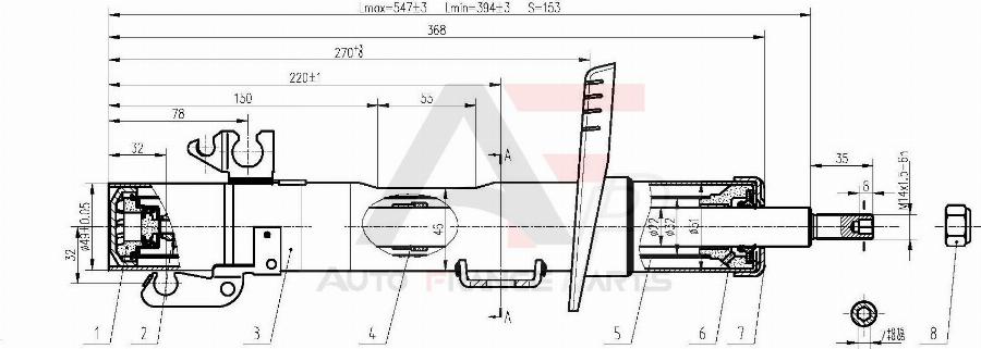 AUTO FRANCE PARTS 15-2072C - Shock Absorber car-mod.net