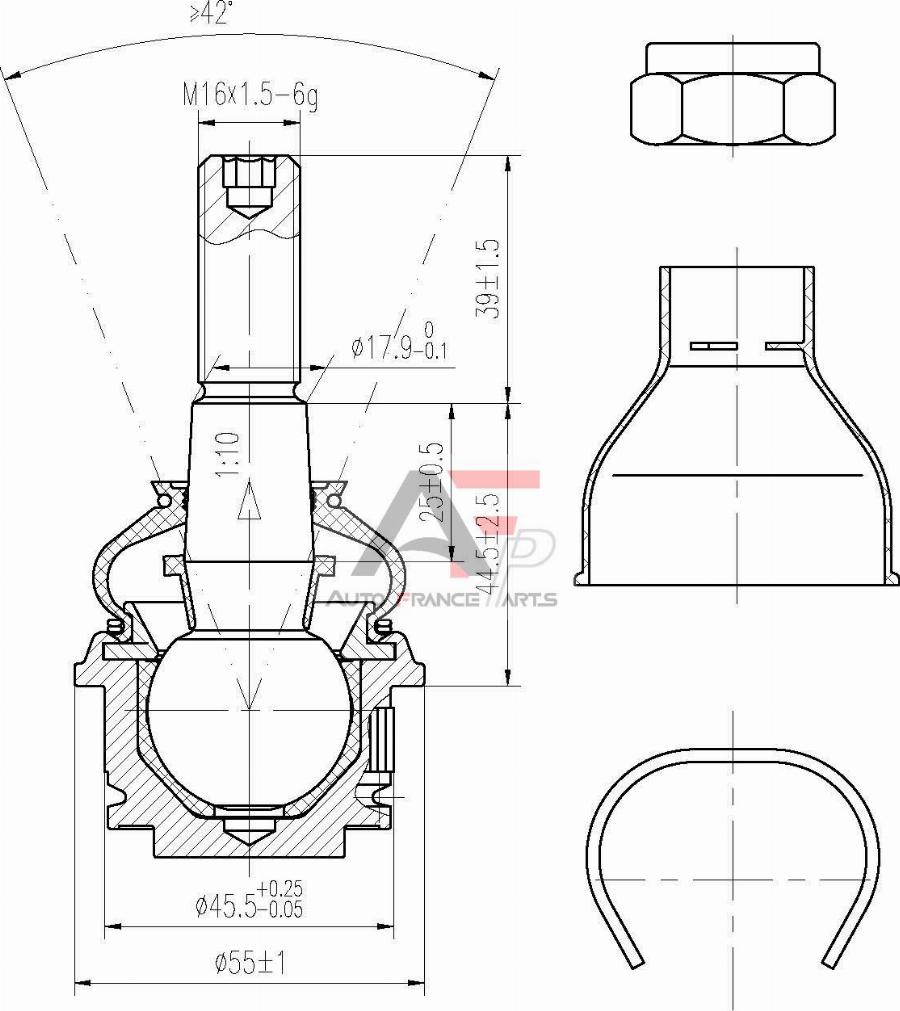 AUTO FRANCE PARTS 11-0049C - Ball Joint car-mod.net