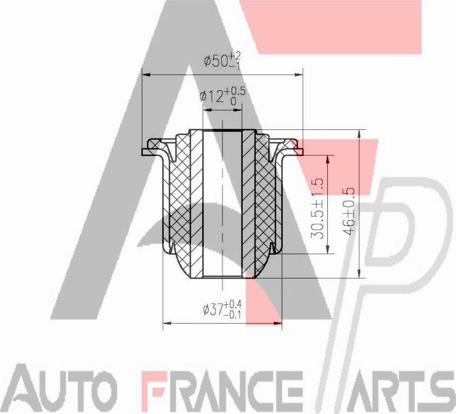 AUTO FRANCE PARTS 12-0034C - Bush of Control / Trailing Arm car-mod.net