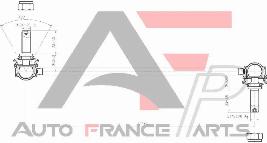 AUTO FRANCE PARTS 12-0031C - Rod / Strut, stabiliser car-mod.net