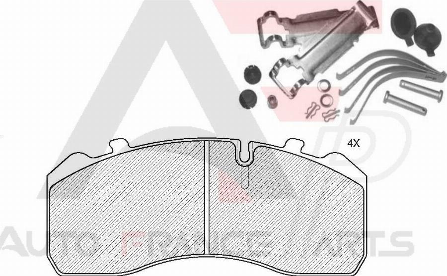 AUTO FRANCE PARTS 21-9004C - Brake Pad Set, disc brake car-mod.net