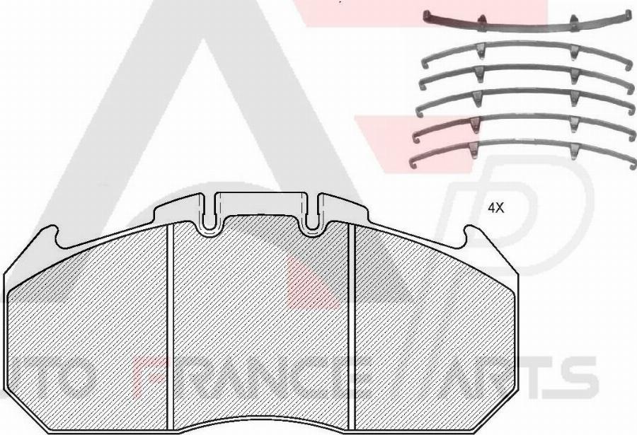 AUTO FRANCE PARTS 21-9006C - Brake Pad Set, disc brake car-mod.net
