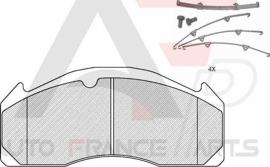 AUTO FRANCE PARTS 21-9002C - Brake Pad Set, disc brake car-mod.net
