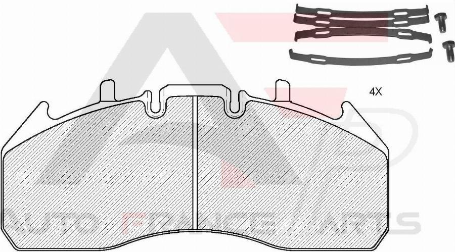 AUTO FRANCE PARTS 21-9015C - Brake Pad Set, disc brake car-mod.net