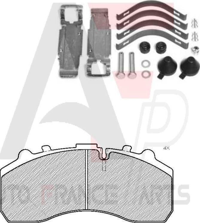 AUTO FRANCE PARTS 21-9017C - Brake Pad Set, disc brake car-mod.net