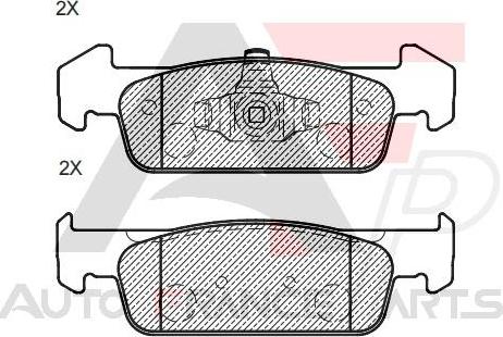 AUTO FRANCE PARTS 21-0040C - Brake Pad Set, disc brake car-mod.net