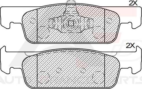 AUTO FRANCE PARTS 21-0005C - Brake Pad Set, disc brake car-mod.net