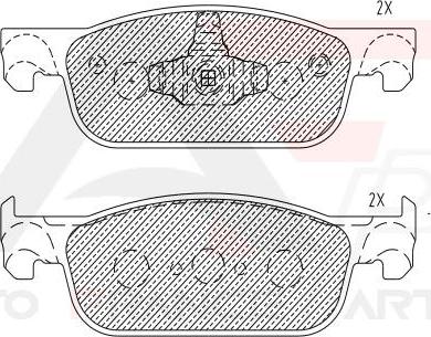 AUTO FRANCE PARTS 21-0006C - Brake Pad Set, disc brake car-mod.net