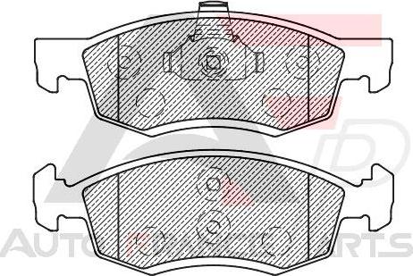 AUTO FRANCE PARTS 21-0038C - Brake Pad Set, disc brake car-mod.net