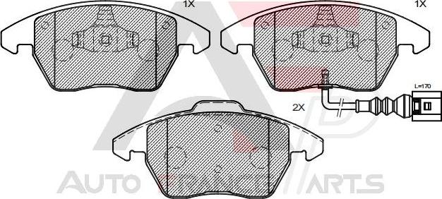 AUTO FRANCE PARTS 21-0022C - Brake Pad Set, disc brake car-mod.net