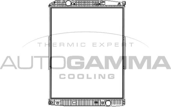 Autogamma 404962 - Radiator, engine cooling car-mod.net