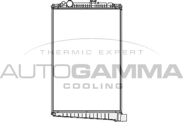 Autogamma 404558 - Radiator, engine cooling car-mod.net