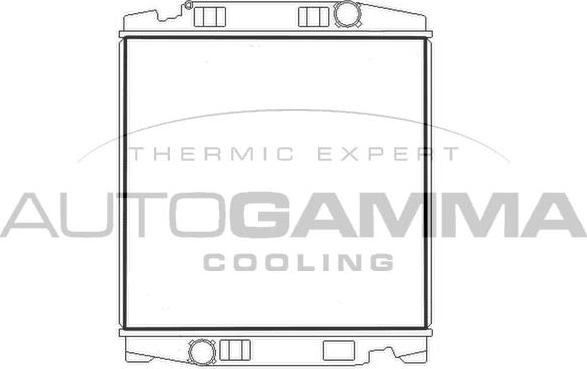 Autogamma 404618 - Radiator, engine cooling car-mod.net