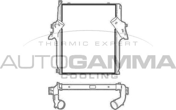 Autogamma 404856 - Intercooler, charger car-mod.net