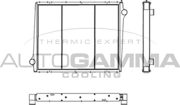 Autogamma 404274 - Radiator, engine cooling car-mod.net
