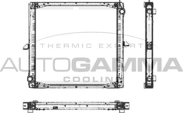 Autogamma 404726 - Radiator, engine cooling car-mod.net