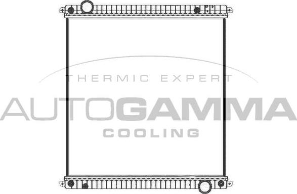 Autogamma 405550 - Radiator, engine cooling car-mod.net