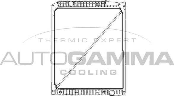 Autogamma 400814 - Radiator, engine cooling car-mod.net
