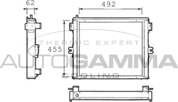 Autogamma 400718 - Radiator, engine cooling car-mod.net