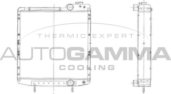 Autogamma 404224 - Radiator, engine cooling car-mod.net