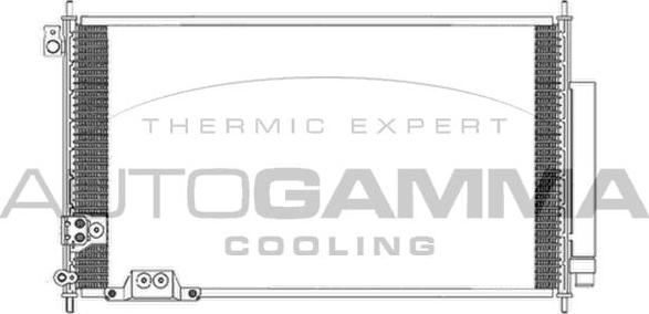 Autogamma 104900 - Condenser, air conditioning car-mod.net