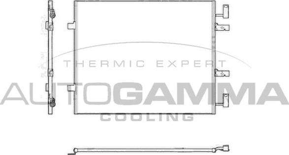 Autogamma 104918 - Condenser, air conditioning car-mod.net