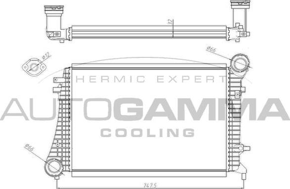 Autogamma 104985 - Intercooler, charger car-mod.net
